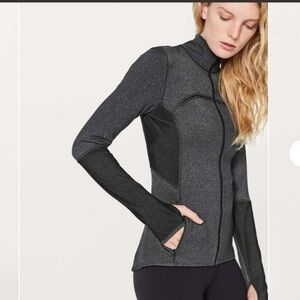 lululemon Forme Jacket Women’s Size 8 Gray Full Zip Athletic